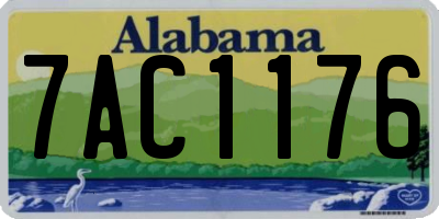 AL license plate 7AC1176