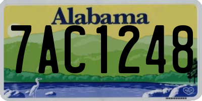 AL license plate 7AC1248