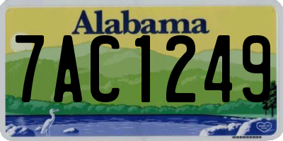 AL license plate 7AC1249