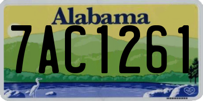 AL license plate 7AC1261