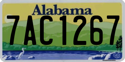 AL license plate 7AC1267