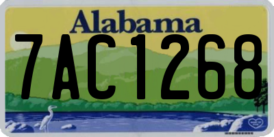 AL license plate 7AC1268
