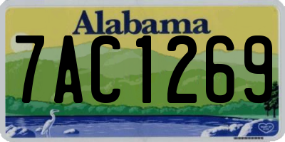 AL license plate 7AC1269