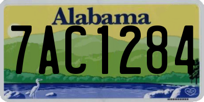 AL license plate 7AC1284