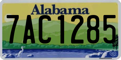 AL license plate 7AC1285