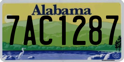 AL license plate 7AC1287