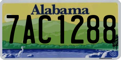 AL license plate 7AC1288