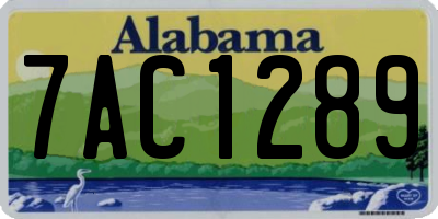 AL license plate 7AC1289