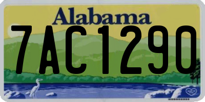 AL license plate 7AC1290