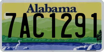 AL license plate 7AC1291