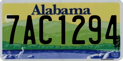 AL license plate 7AC1294