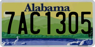 AL license plate 7AC1305