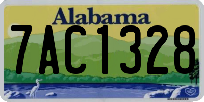 AL license plate 7AC1328