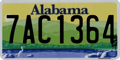 AL license plate 7AC1364