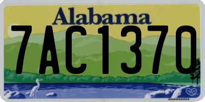 AL license plate 7AC1370