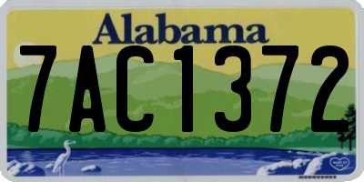 AL license plate 7AC1372
