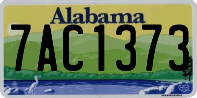 AL license plate 7AC1373