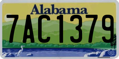 AL license plate 7AC1379