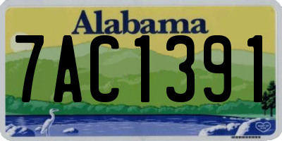 AL license plate 7AC1391