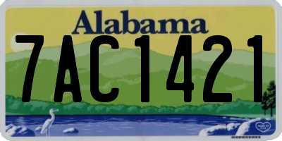 AL license plate 7AC1421