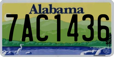 AL license plate 7AC1436