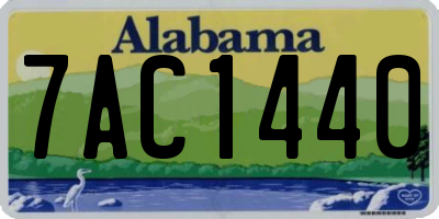 AL license plate 7AC1440
