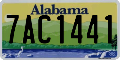 AL license plate 7AC1441