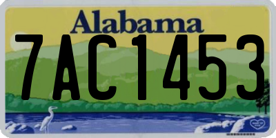 AL license plate 7AC1453