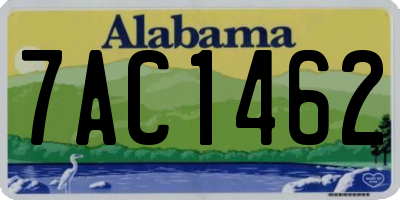 AL license plate 7AC1462