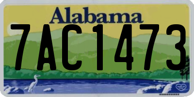 AL license plate 7AC1473