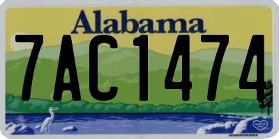 AL license plate 7AC1474