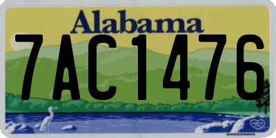 AL license plate 7AC1476