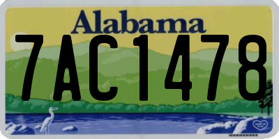 AL license plate 7AC1478