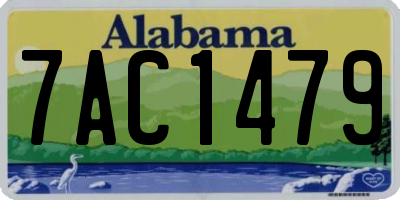 AL license plate 7AC1479
