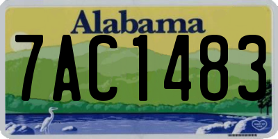 AL license plate 7AC1483