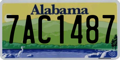 AL license plate 7AC1487