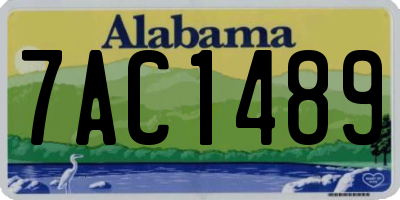 AL license plate 7AC1489