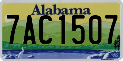 AL license plate 7AC1507