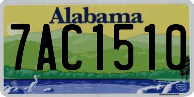 AL license plate 7AC1510