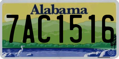 AL license plate 7AC1516