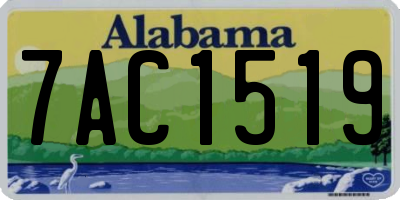 AL license plate 7AC1519