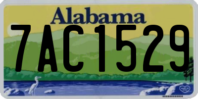 AL license plate 7AC1529
