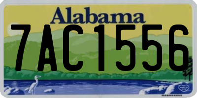 AL license plate 7AC1556