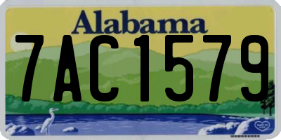 AL license plate 7AC1579