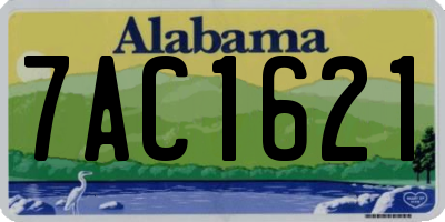 AL license plate 7AC1621