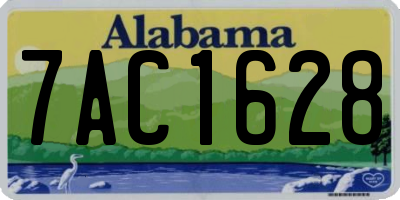 AL license plate 7AC1628