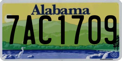 AL license plate 7AC1709