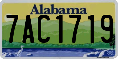 AL license plate 7AC1719