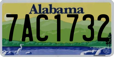 AL license plate 7AC1732