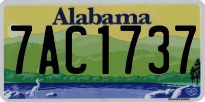 AL license plate 7AC1737